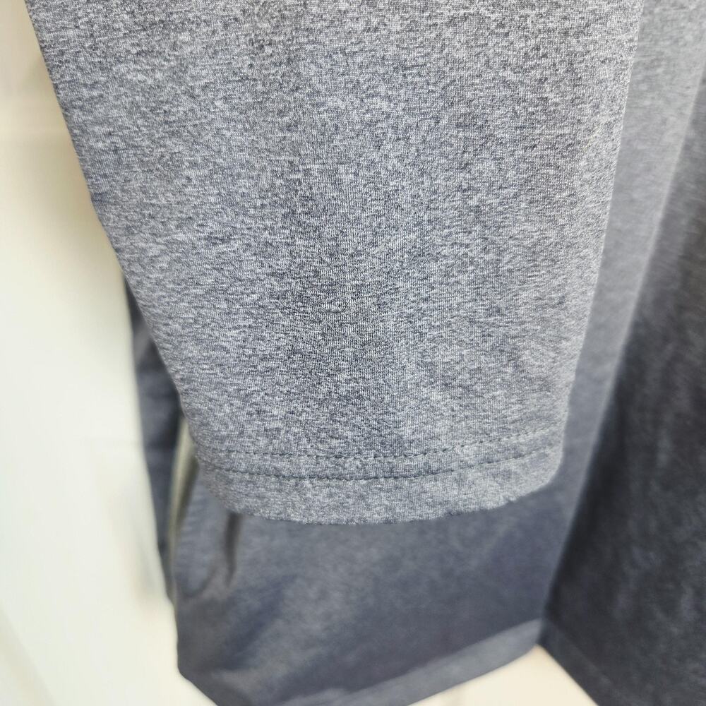 Mizuno Pullover Mens 2XL Gray Performance 1/4 Zip Long Sleeve Training Top - Picture 5 of 13